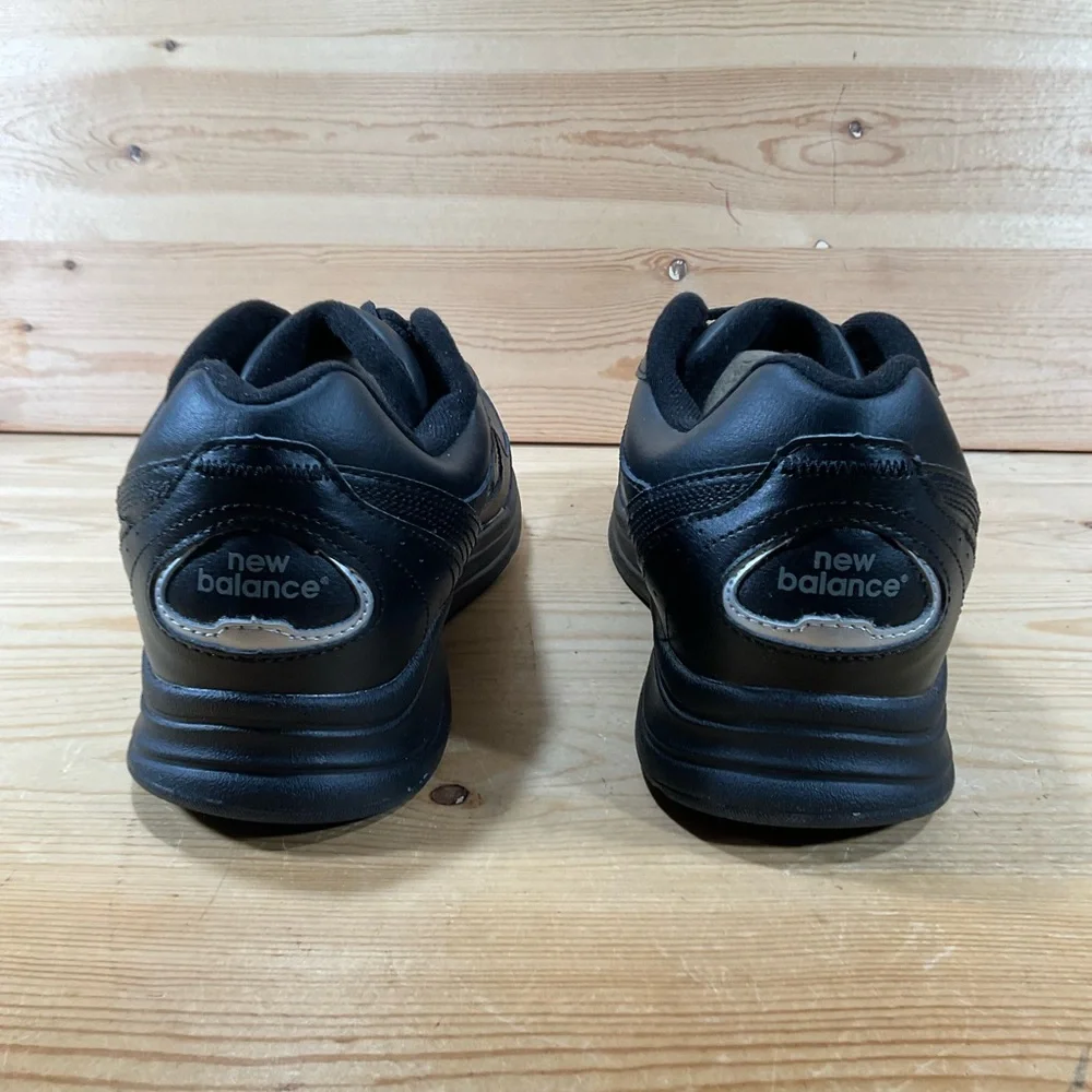 New Balance 577 Walking Shoes Men's 10 D Black Leather Lace Up MW577BK